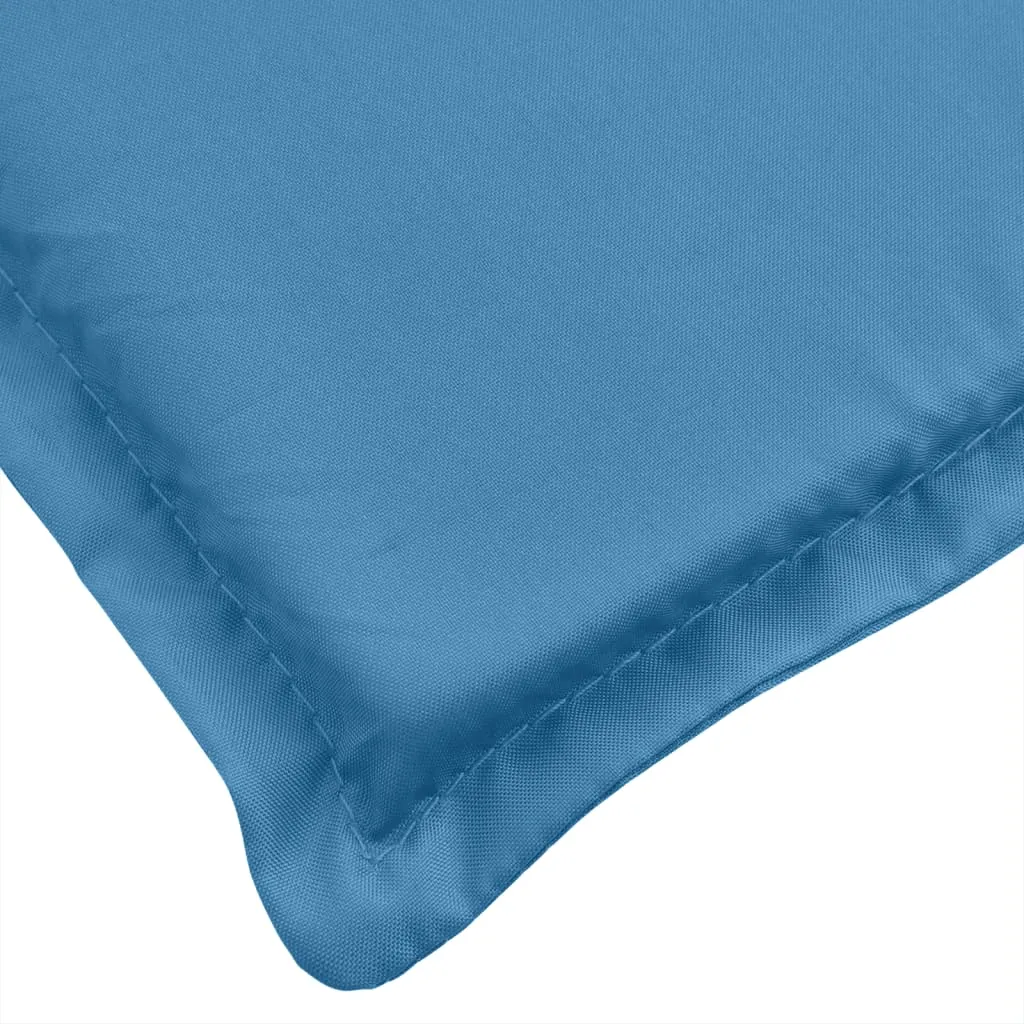 vidaXL Highback Chair Cushions 4 pcs Melange Blue 120x50x4 cm Fabric
