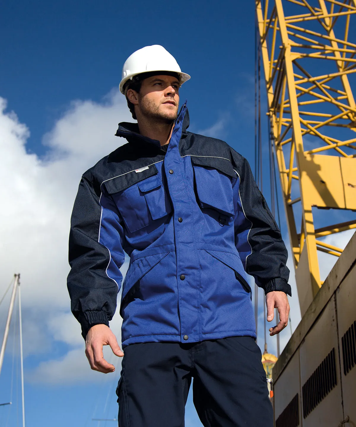 Work-Guard heavy-duty combo coat | Bottle/Black