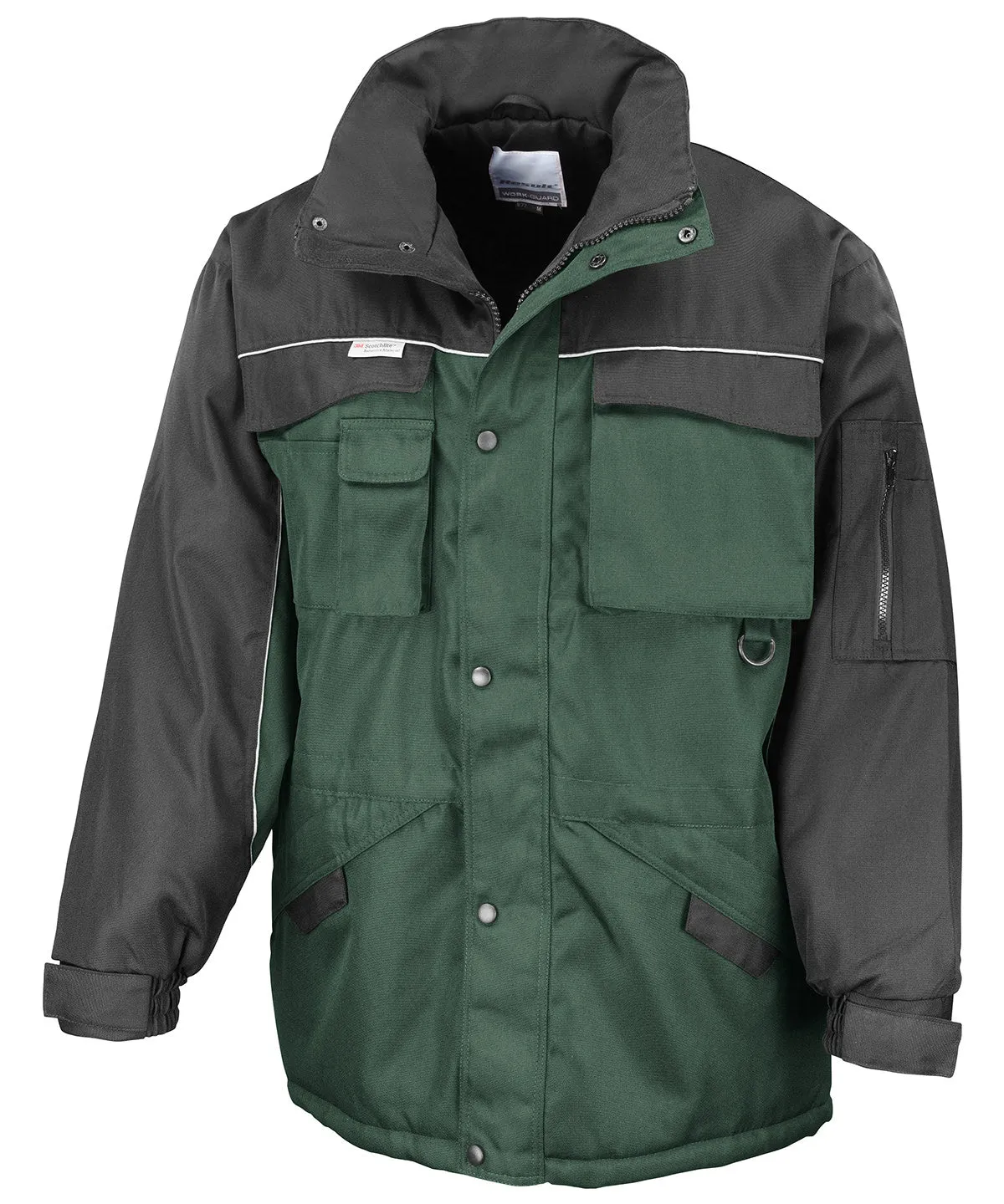 Work-Guard heavy-duty combo coat | Bottle/Black
