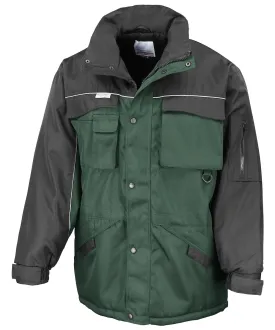 Work-Guard heavy-duty combo coat | Bottle/Black