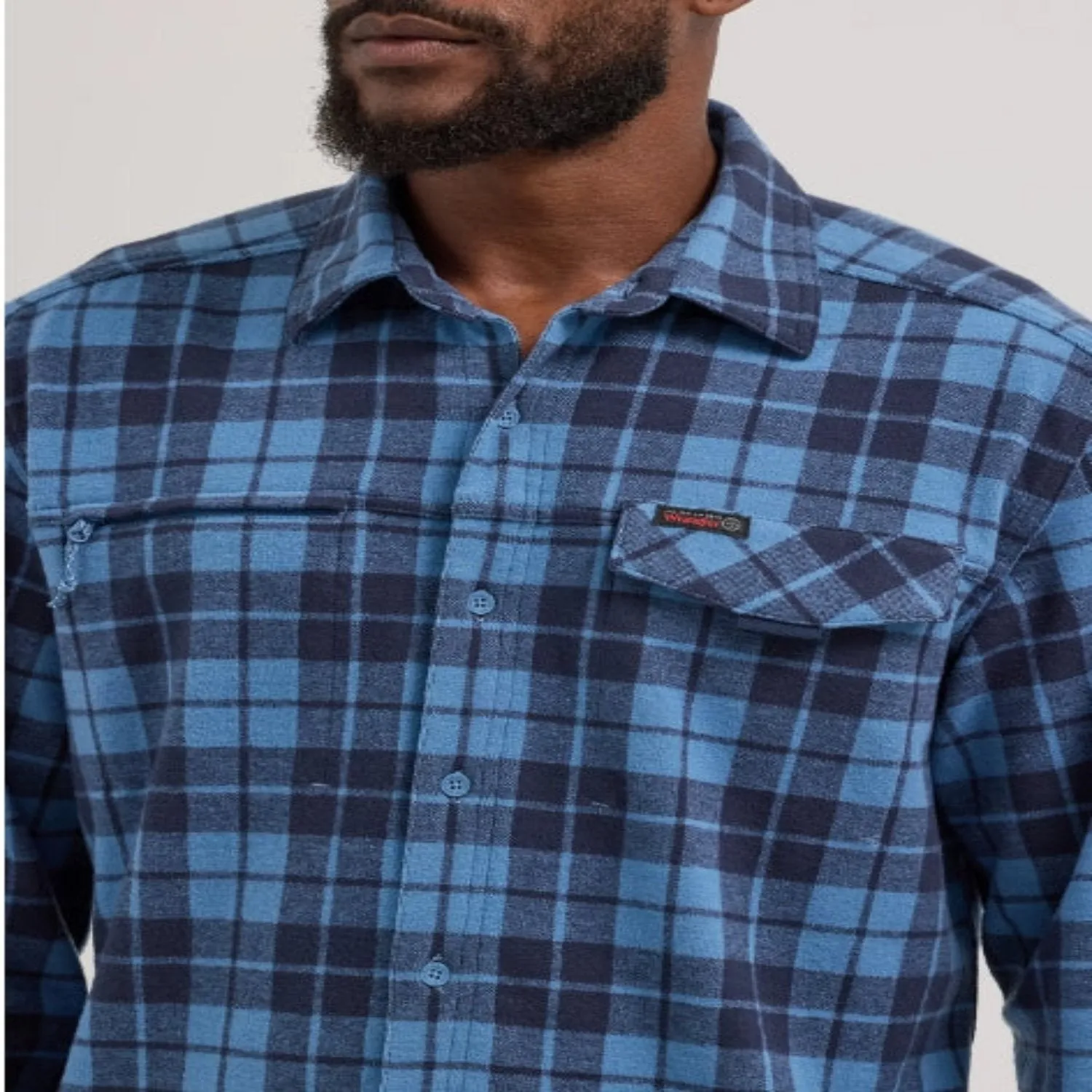 Wrangler Men's ATG Campsite Button-Down Long Sleeve Shirt